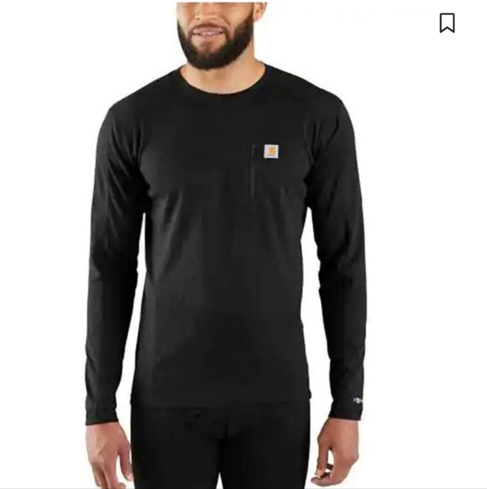 Carhartt Solid Force Midweight Tech Crew Long Sleeve Thermal Work Shirt Large